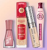 RIMMEL, BOURJOIS, MAX FACTOR, SALLY HANSEN